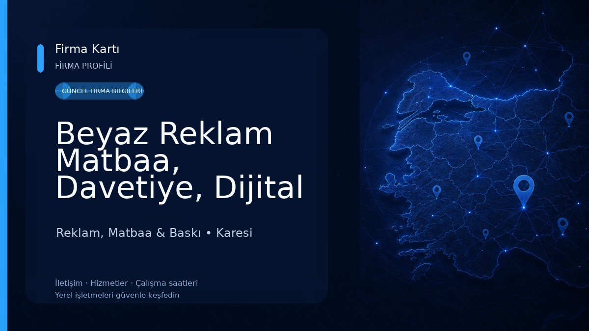 Beyaz Reklam Matbaa, Davetiye, Dijital Baskı, Promosyon, Tişört Baskı, Kupa Baskı, Lazer Markalama, Uv baskı