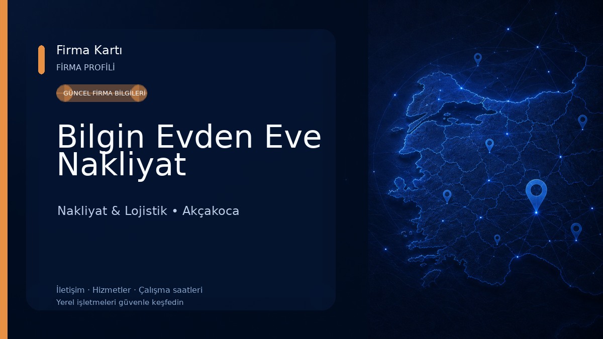 Bilgin Evden Eve Nakliyat Nakliyat & Lojistik