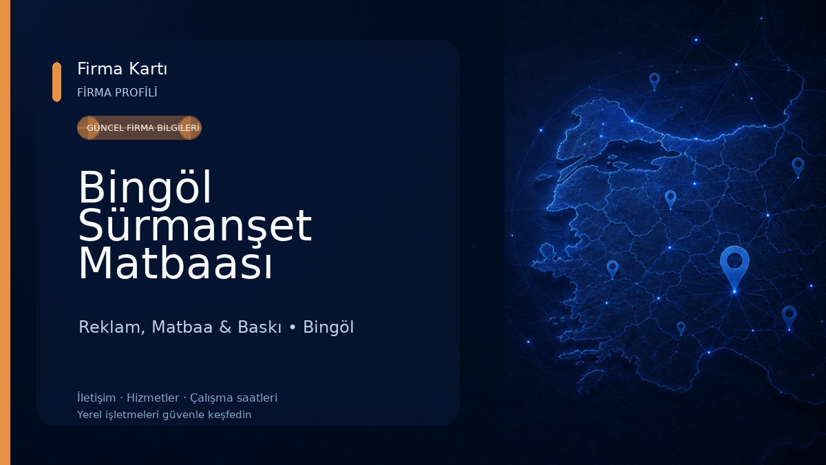 Bingöl Sürmanşet Matbaası
