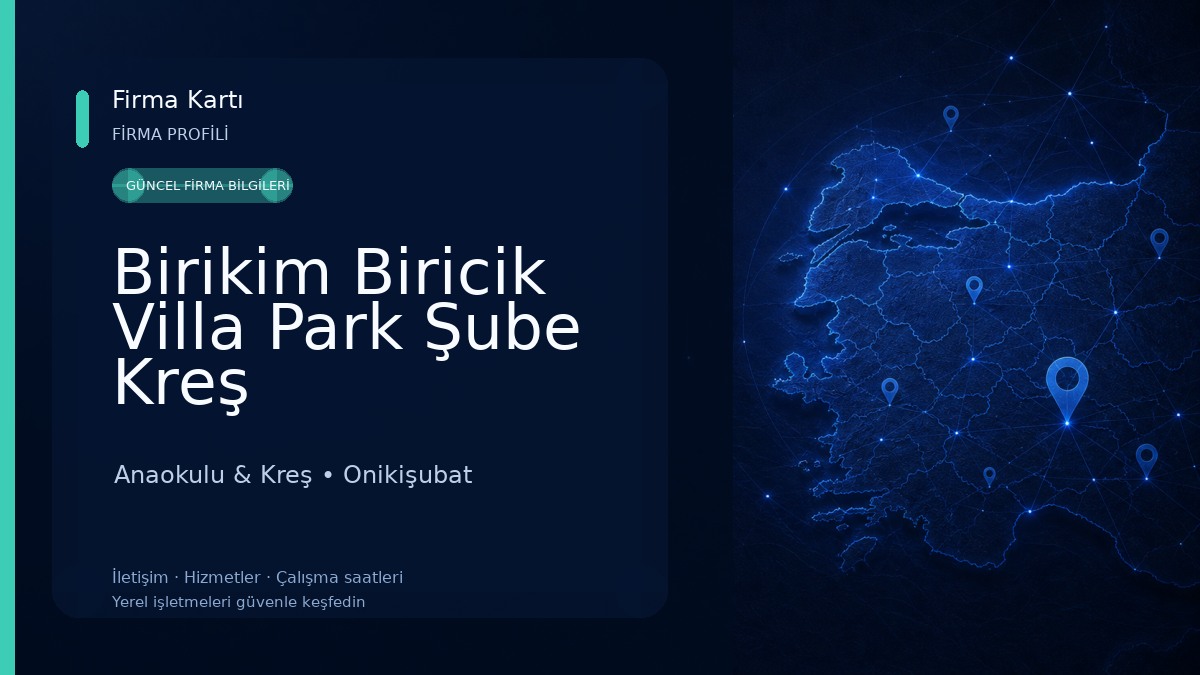 Birikim Biricik Villa Park Şube Kreş Anaokulu & Kreş