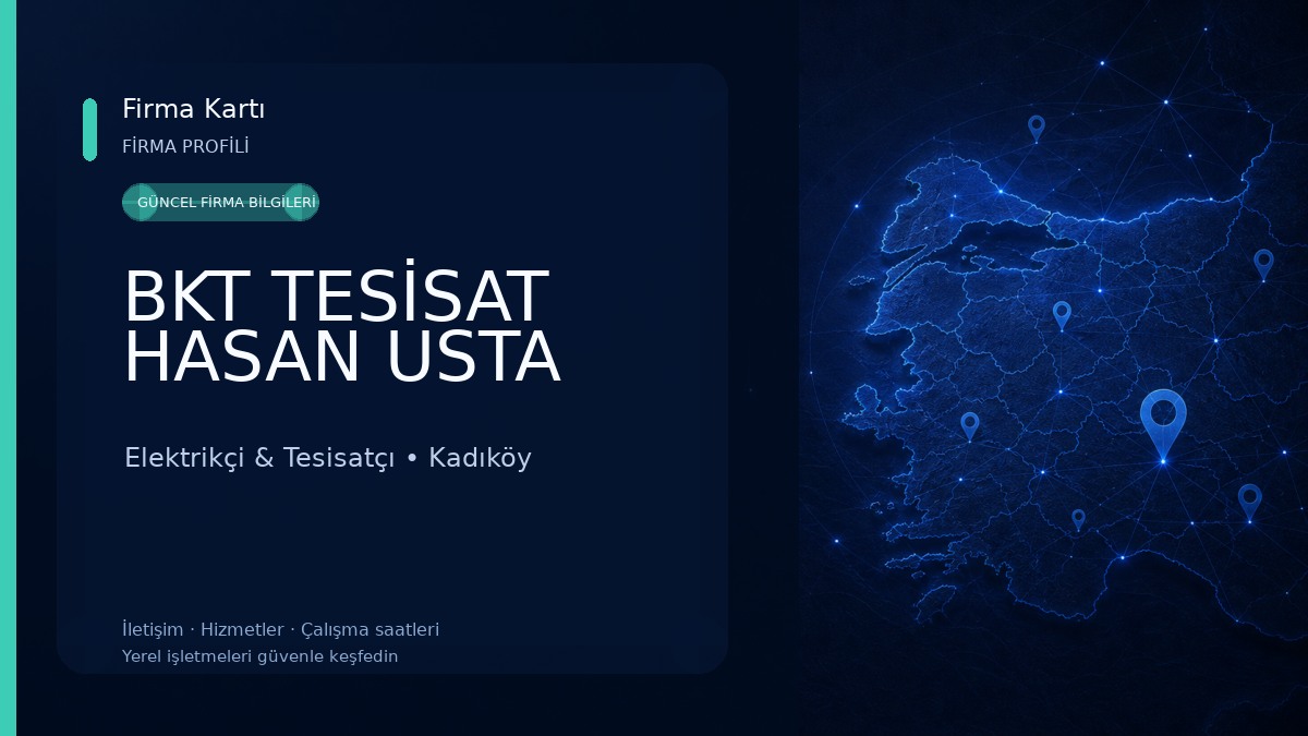 BKT TESİSAT HASAN USTA Elektrikçi & Tesisatçı