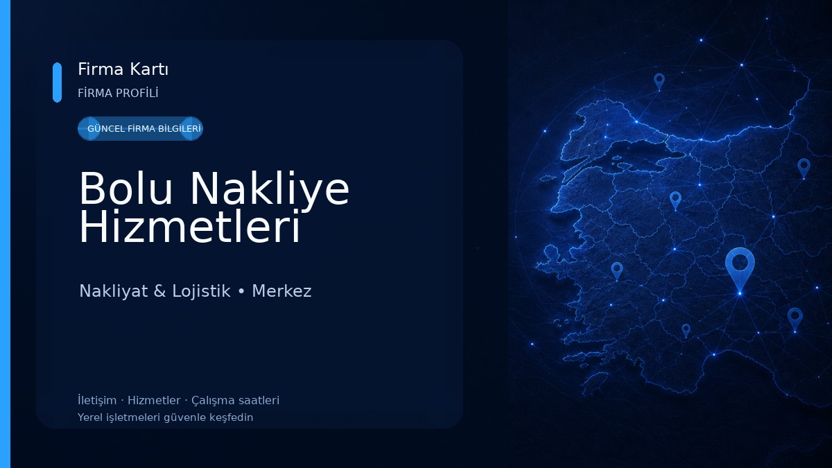 Bolu Nakliye Hizmetleri