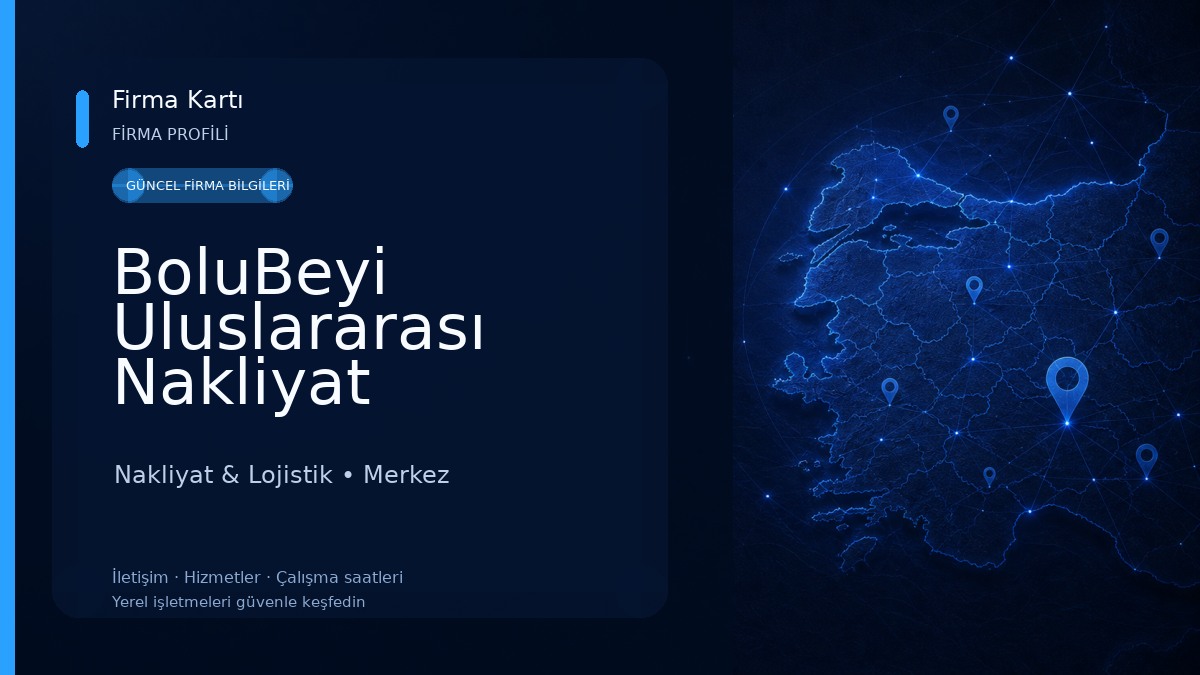 BoluBeyi Uluslararası Nakliyat Nakliyat & Lojistik