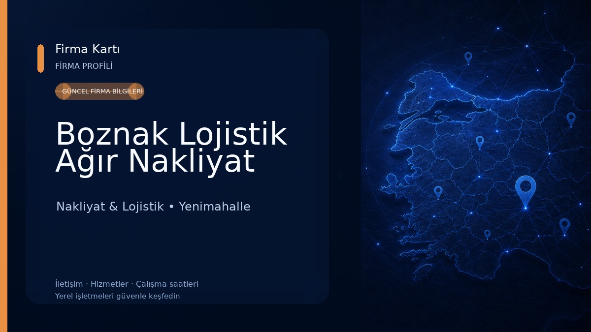 Boznak Lojistik Ağır Nakliyat