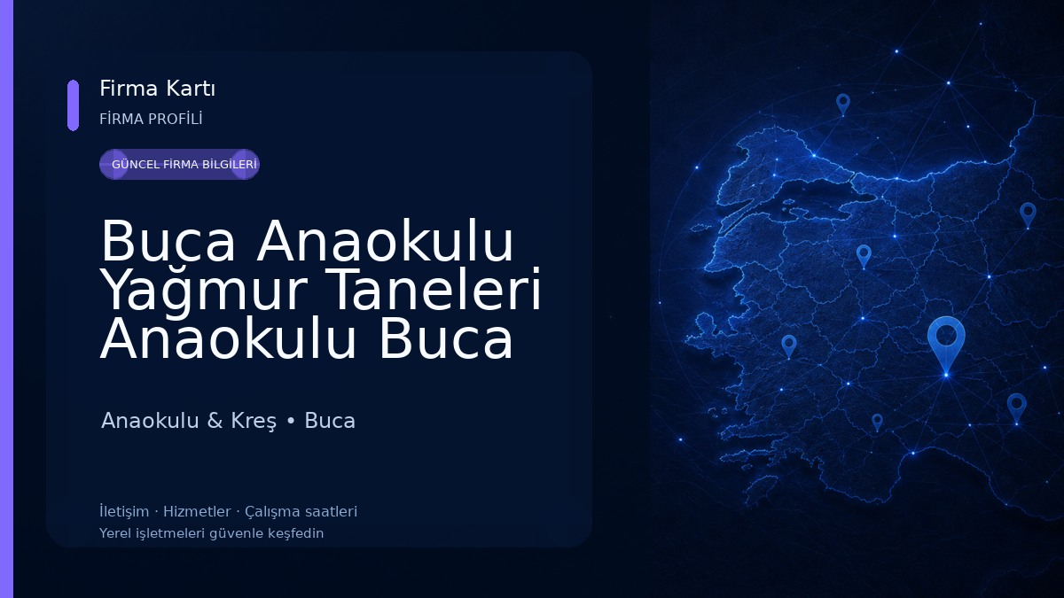 Buca Anaokulu Yağmur Taneleri Anaokulu Buca Kreş Anaokulu & Kreş