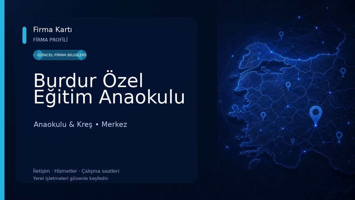 Burdur Özel Eğitim Anaokulu