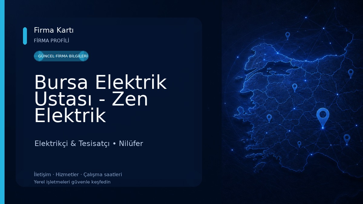 Bursa Elektrik Ustası - Zen Elektrik Elektrikçi & Tesisatçı