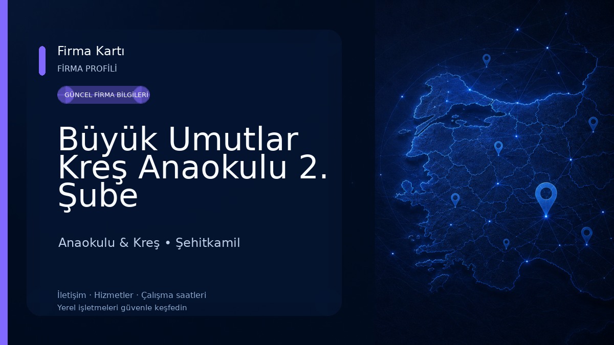 Büyük Umutlar Kreş Anaokulu 2. Şube Anaokulu & Kreş