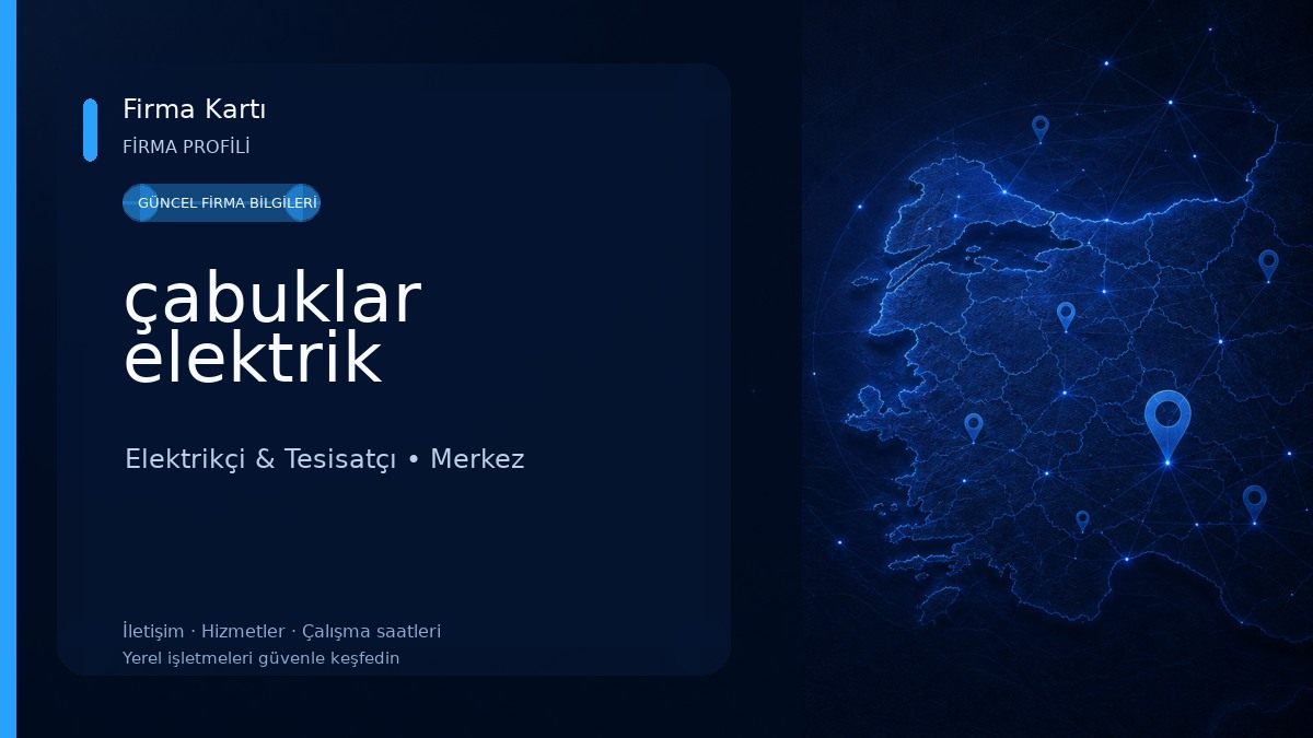 çabuklar elektrik Elektrikçi & Tesisatçı