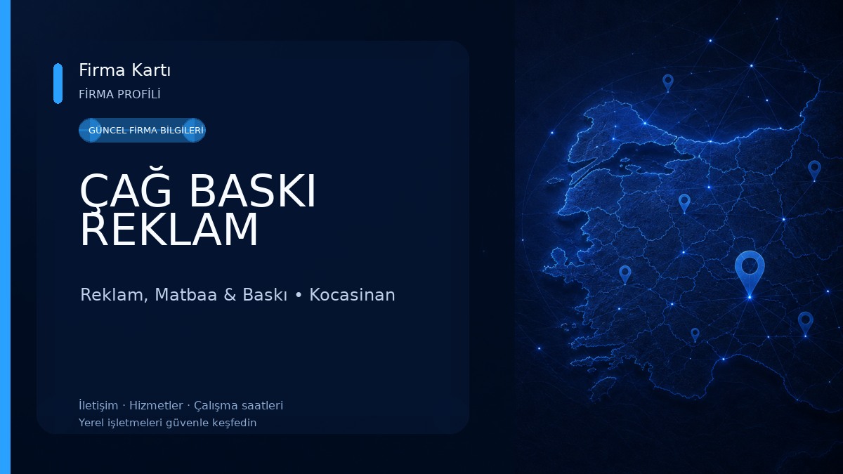 ÇAĞ BASKI REKLAM Reklam, Matbaa & Baskı