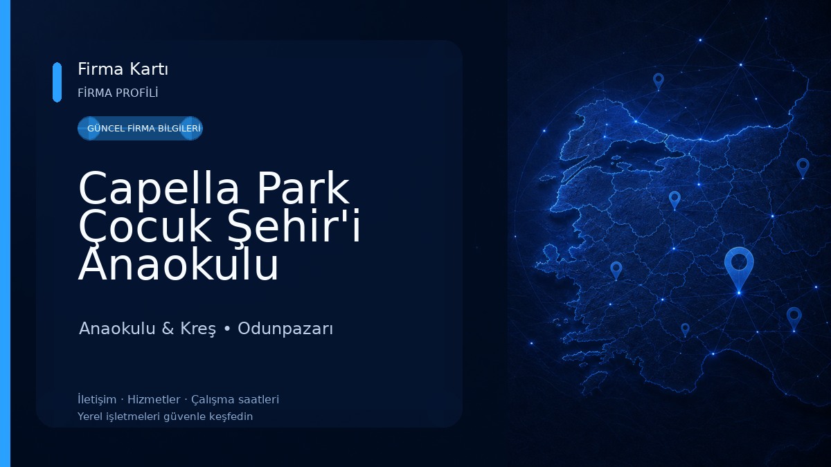 Capella Park Çocuk Şehir'i Anaokulu