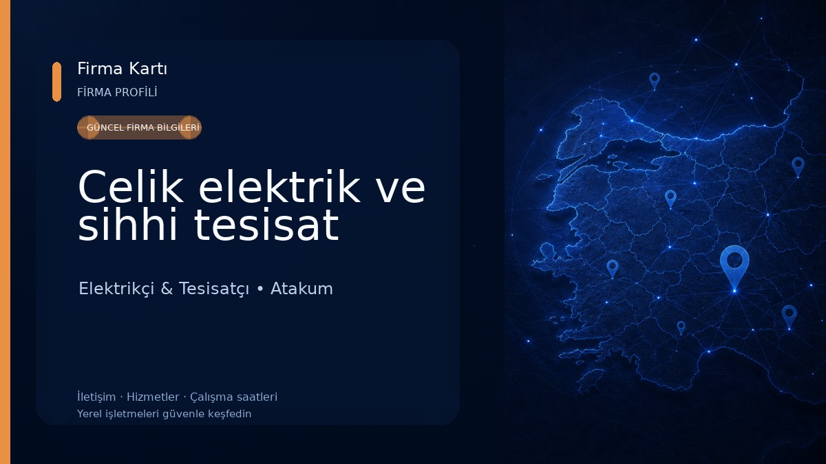 Celik elektrik ve sihhi tesisat Elektrikçi & Tesisatçı
