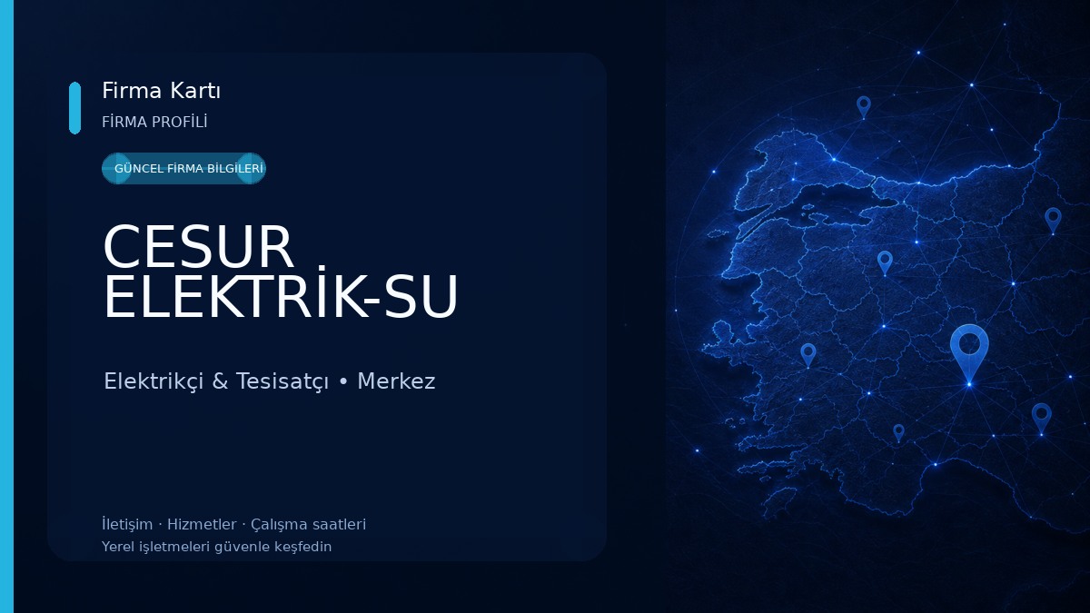 CESUR ELEKTRİK-SU Elektrikçi & Tesisatçı