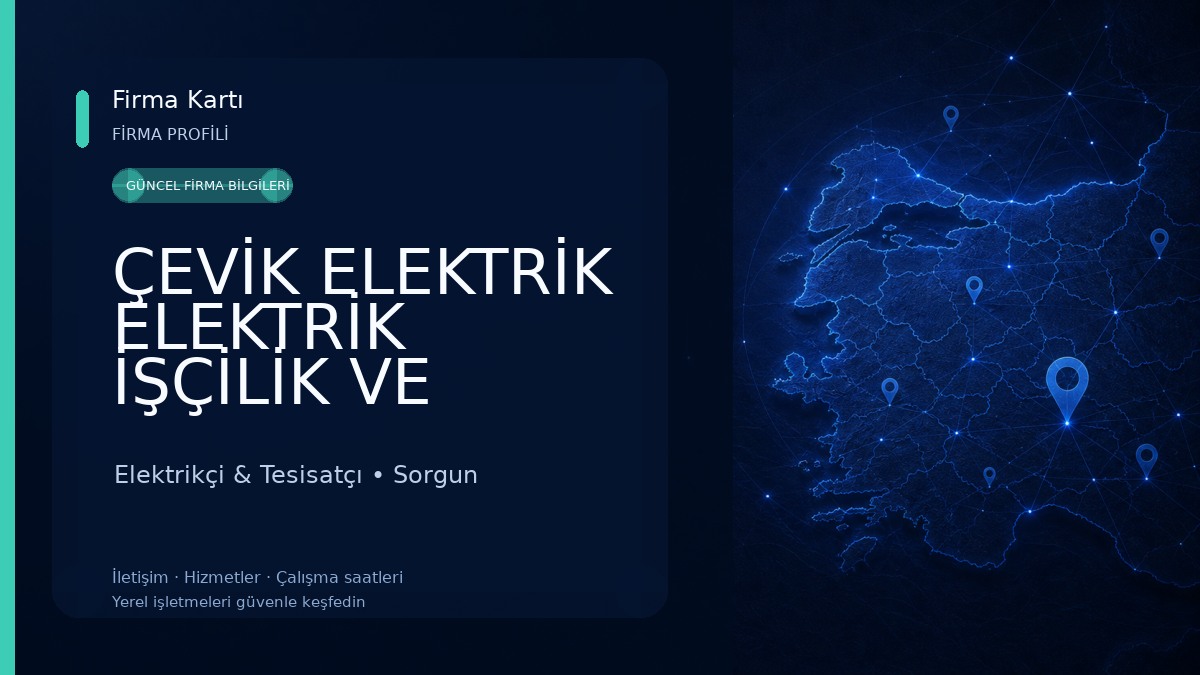 ÇEVİK ELEKTRİK ELEKTRİK İŞÇİLİK VE ARIZA Elektrikçi & Tesisatçı