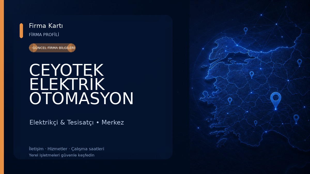CEYOTEK ELEKTRİK OTOMASYON MÜHENDİSLİK Elektrikçi & Tesisatçı