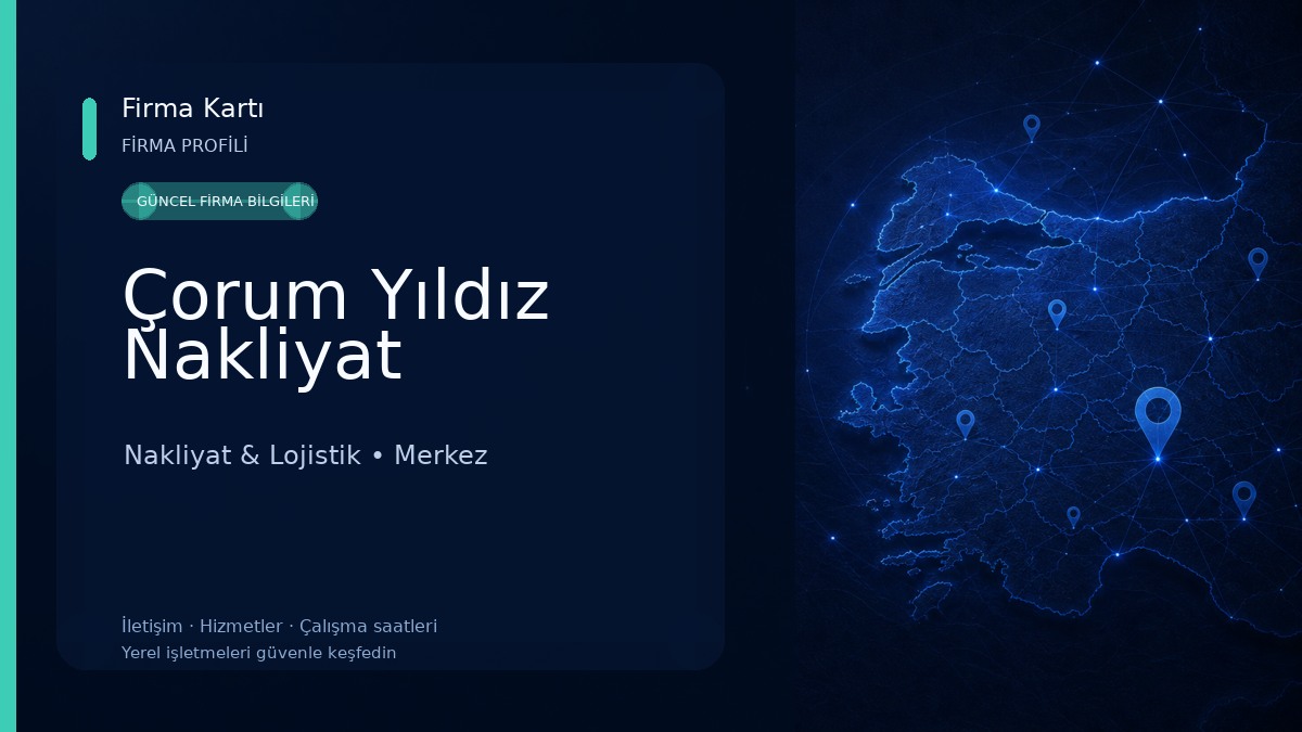 Çorum Yıldız Nakliyat Nakliyat & Lojistik