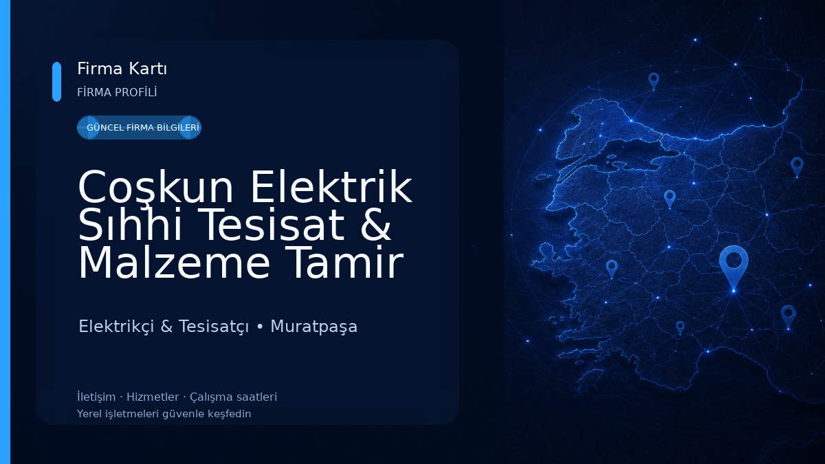 Coşkun Elektrik Sıhhi Tesisat & Malzeme Tamir
