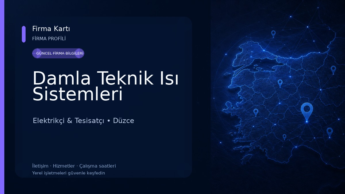 Damla Teknik Isı Sistemleri Elektrikçi & Tesisatçı