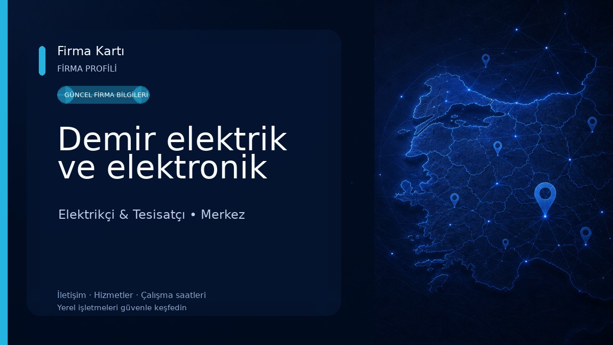 Demir elektrik ve elektronik Elektrikçi & Tesisatçı