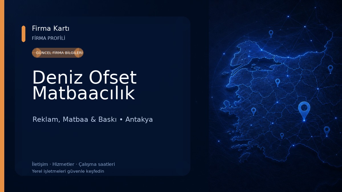 Deniz Ofset Matbaacılık Reklam, Matbaa & Baskı