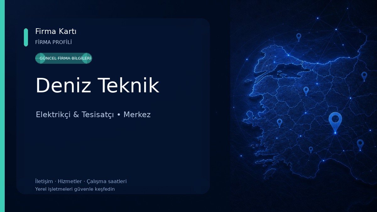 Deniz Teknik Elektrikçi & Tesisatçı