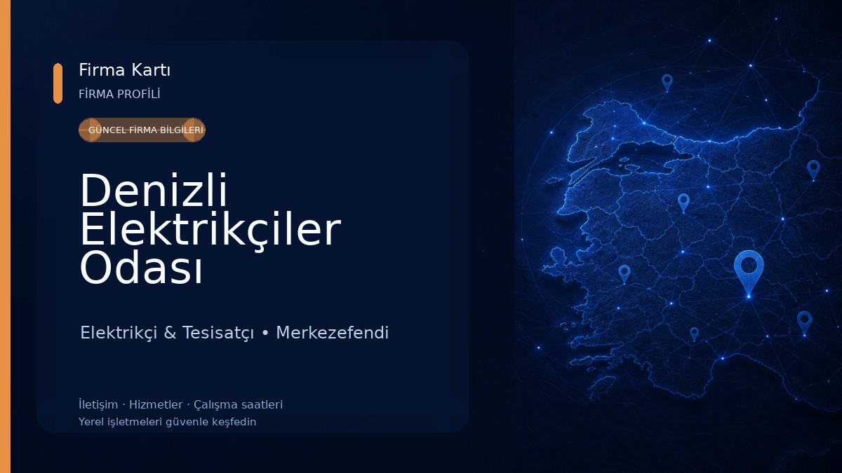 Denizli Elektrikçiler Odası Elektrikçi & Tesisatçı