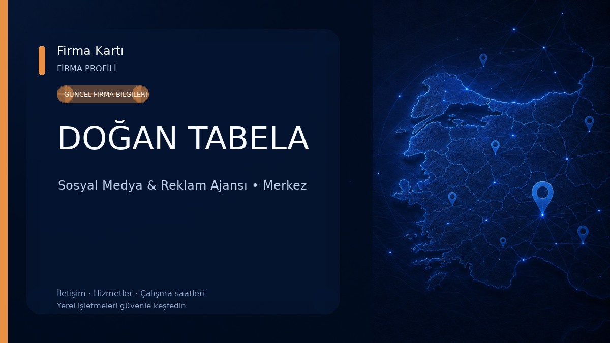 DOĞAN TABELA Sosyal Medya & Reklam Ajansı