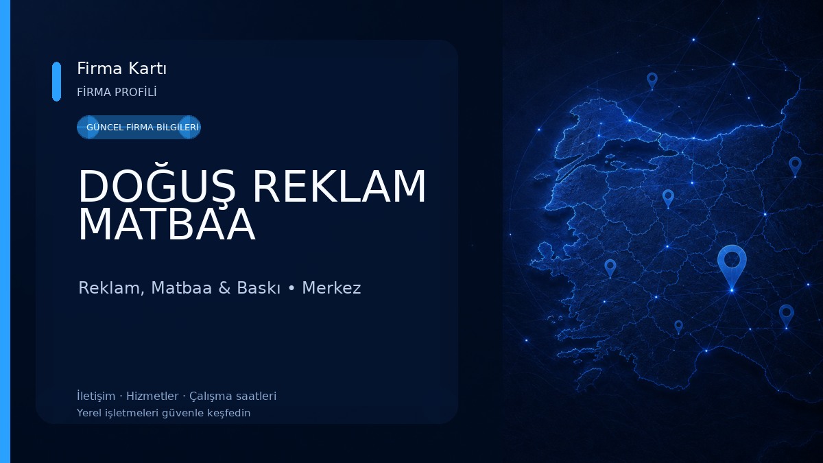DOĞUŞ REKLAM MATBAA