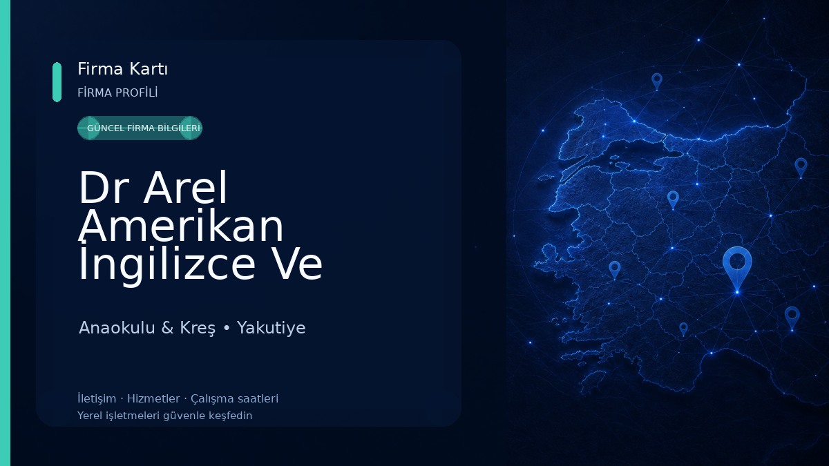 Dr Arel Amerikan İngilizce Ve Montessori Kreş Anaokulu & Kreş