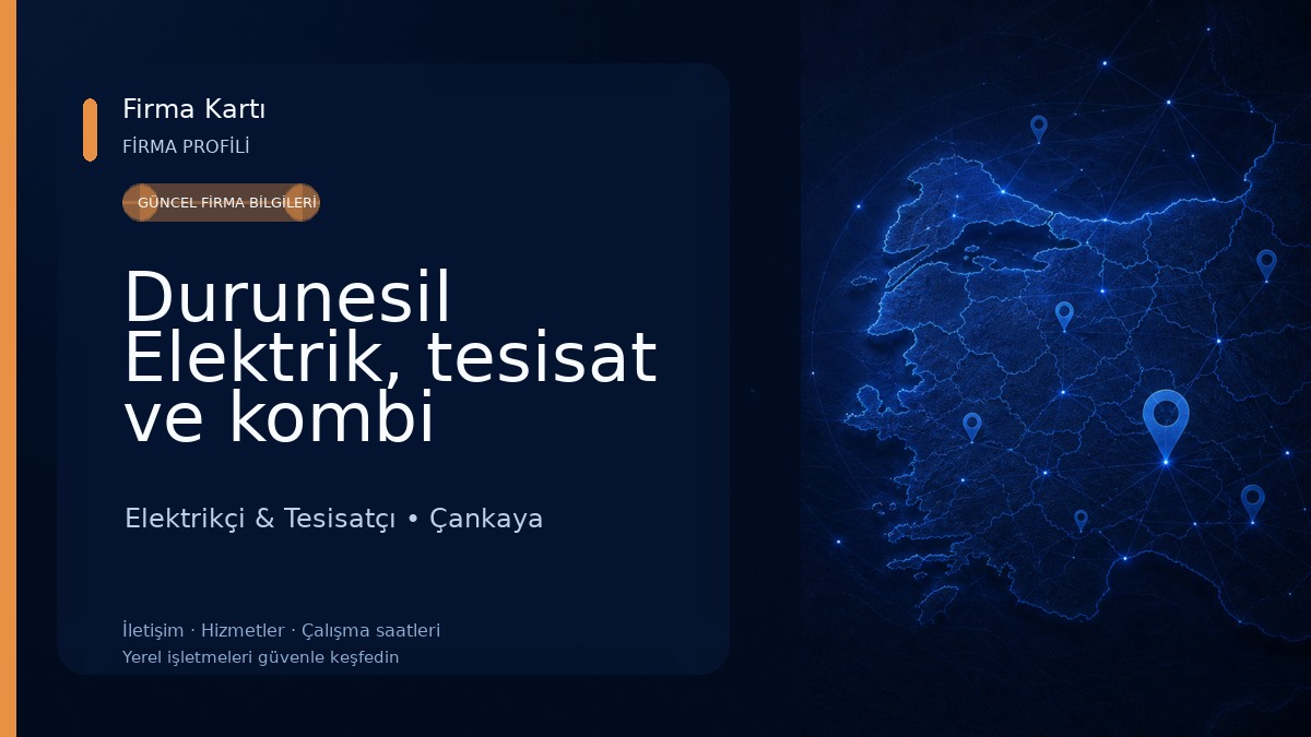 Durunesil Elektrik, tesisat ve kombi Elektrikçi & Tesisatçı