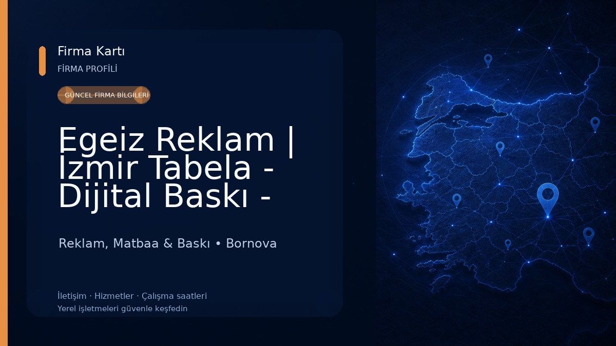 Egeiz Reklam | İzmir Tabela - Dijital Baskı - Promosyon