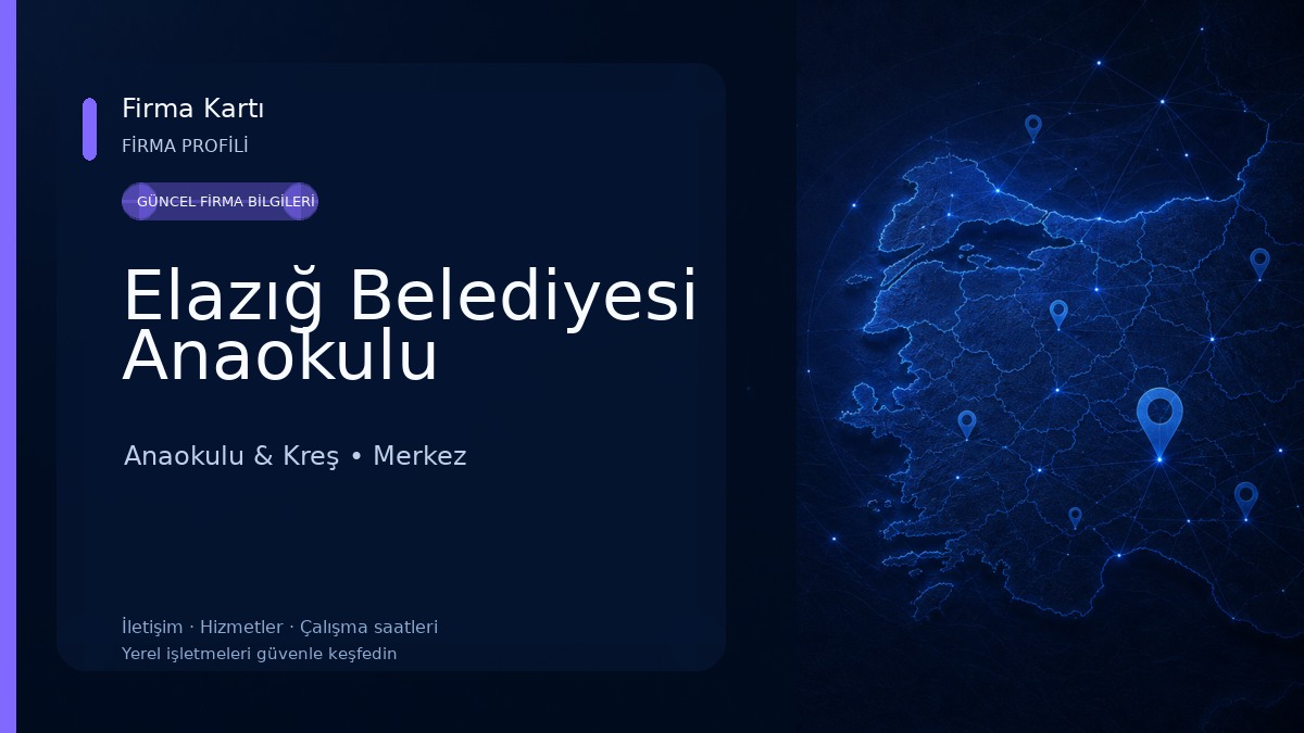 Elazığ Belediyesi Anaokulu