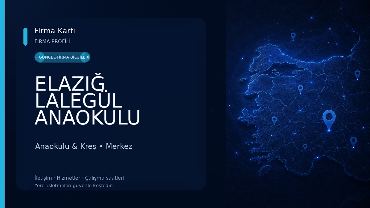 ELAZIĞ LALEGÜL ANAOKULU Anaokulu & Kreş