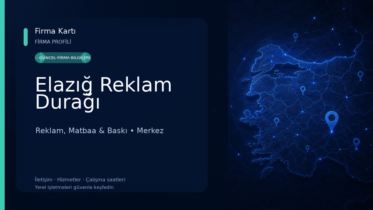 Elazığ Reklam Durağı