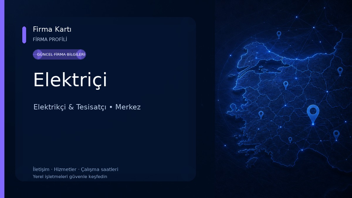 Elektriçi Elektrikçi & Tesisatçı