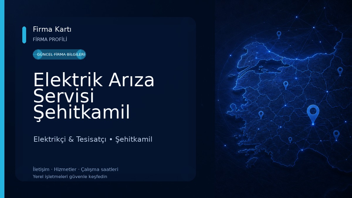 Elektrik Arıza Servisi Şehitkamil Elektrikçi