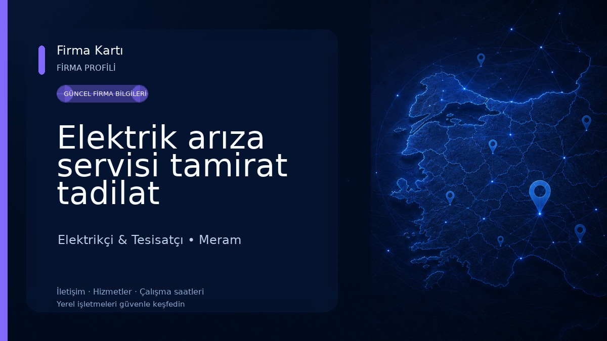 Elektrik arıza servisi tamirat tadilat