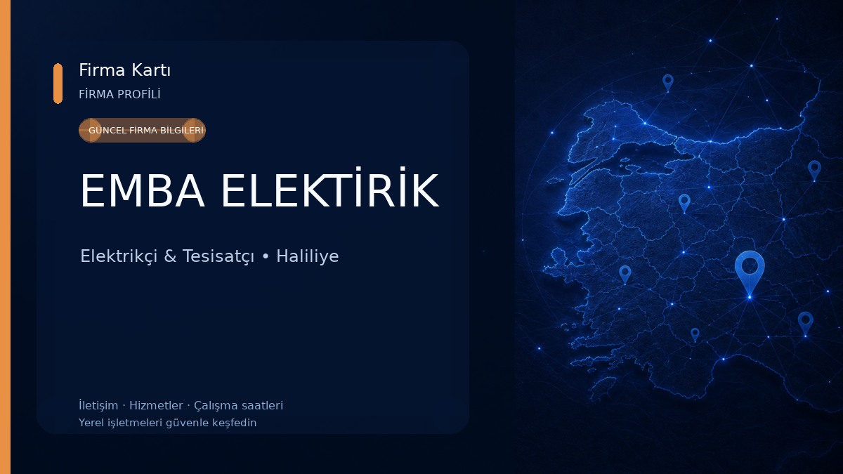 EMBA ELEKTİRİK Elektrikçi & Tesisatçı
