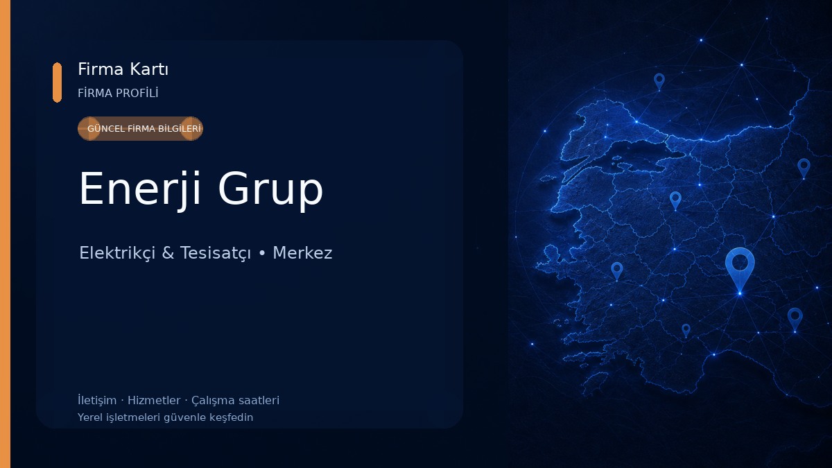 Enerji Grup Elektrikçi & Tesisatçı