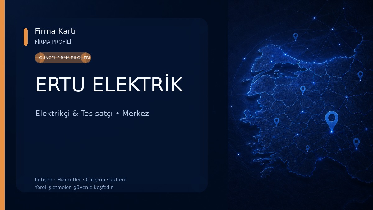ERTU ELEKTRİK Elektrikçi & Tesisatçı