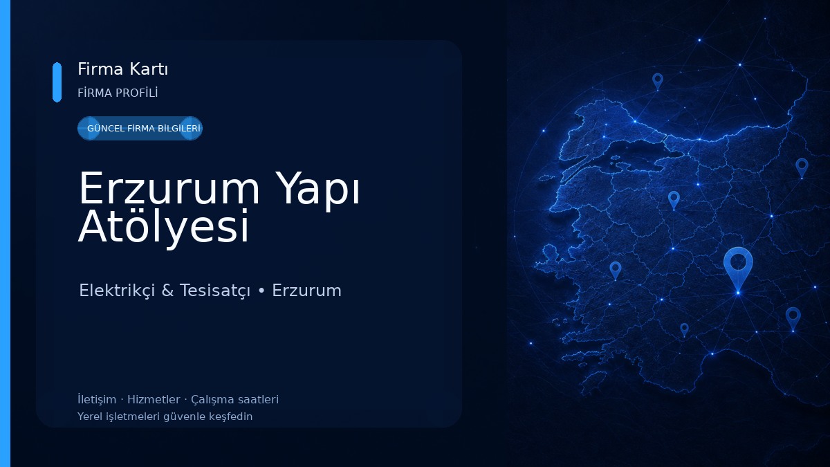 Erzurum Yapı Atölyesi Elektrikçi & Tesisatçı