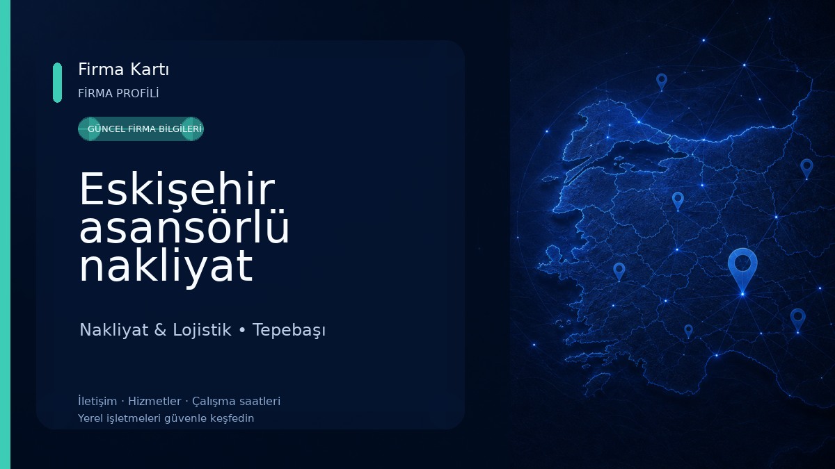 Eskişehir asansörlü nakliyat