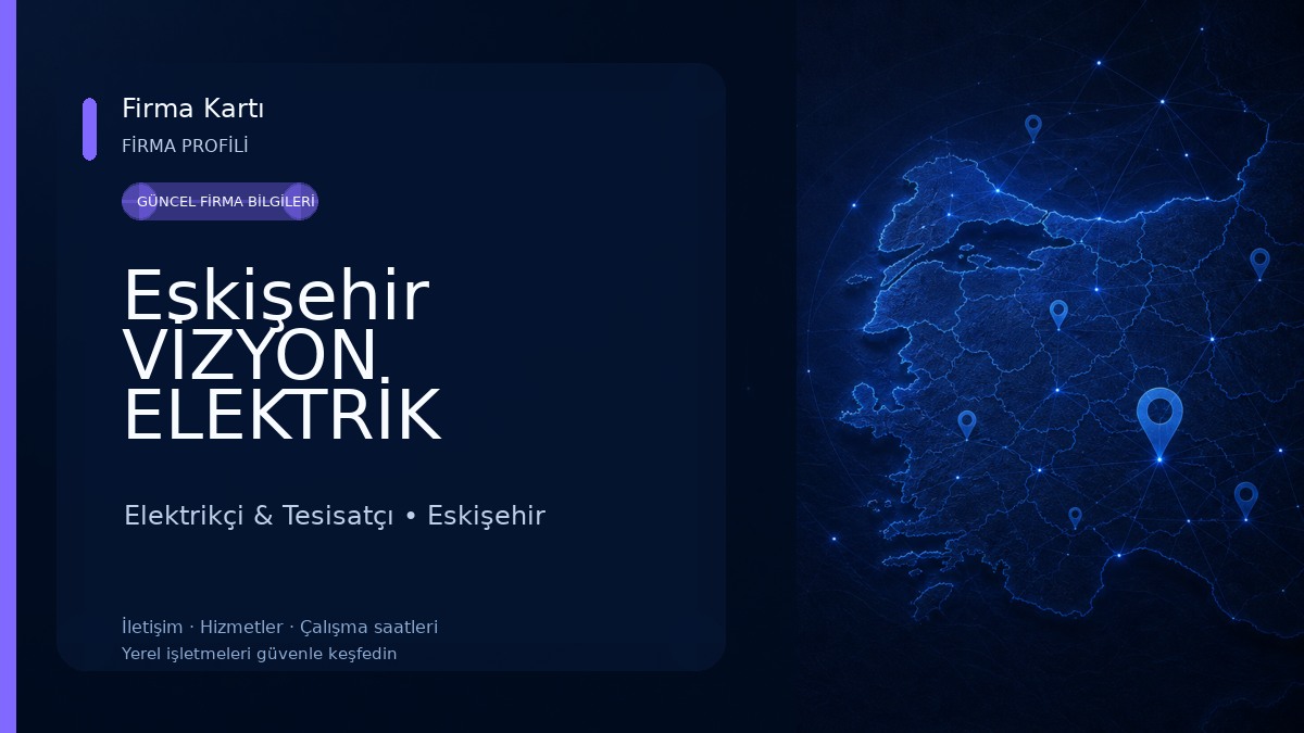 Eskişehir VİZYON ELEKTRİK Elektrikçi & Tesisatçı
