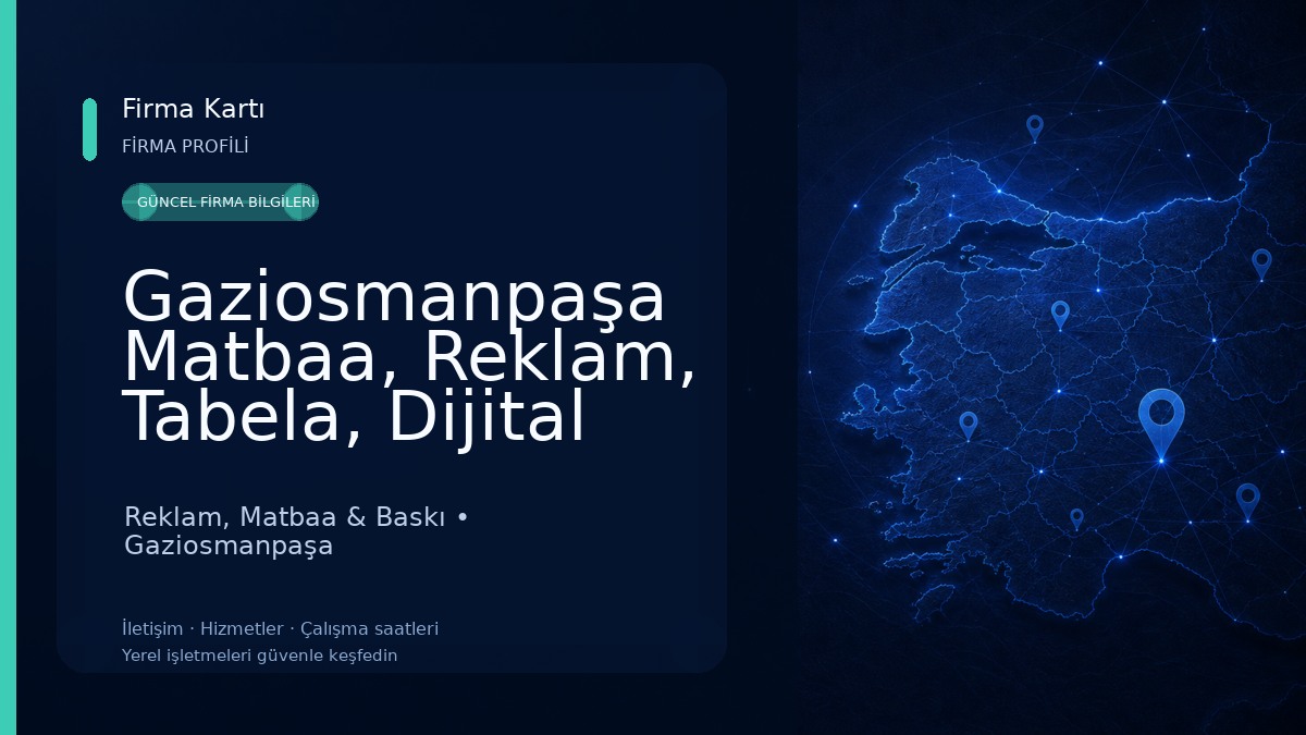 Gaziosmanpaşa Matbaa, Reklam, Tabela, Dijital Baskı