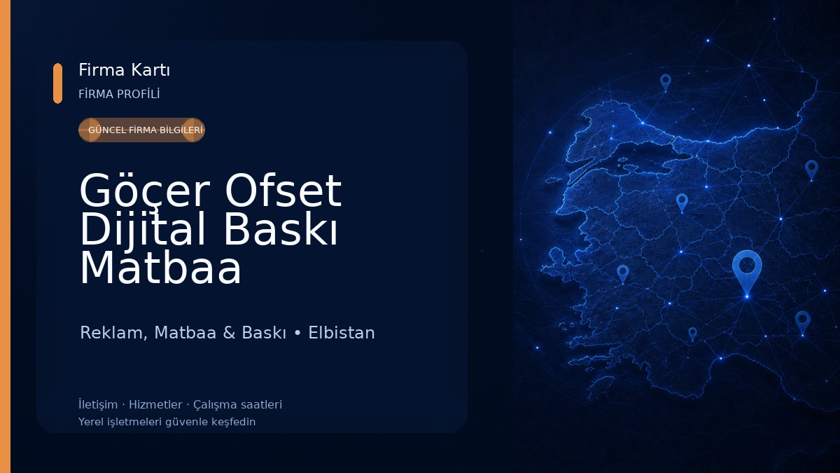 Göçer Ofset Dijital Baskı Matbaa Reklam, Matbaa & Baskı