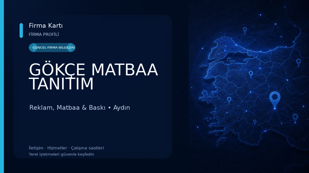 GÖKÇE MATBAA TANITIM Reklam, Matbaa & Baskı