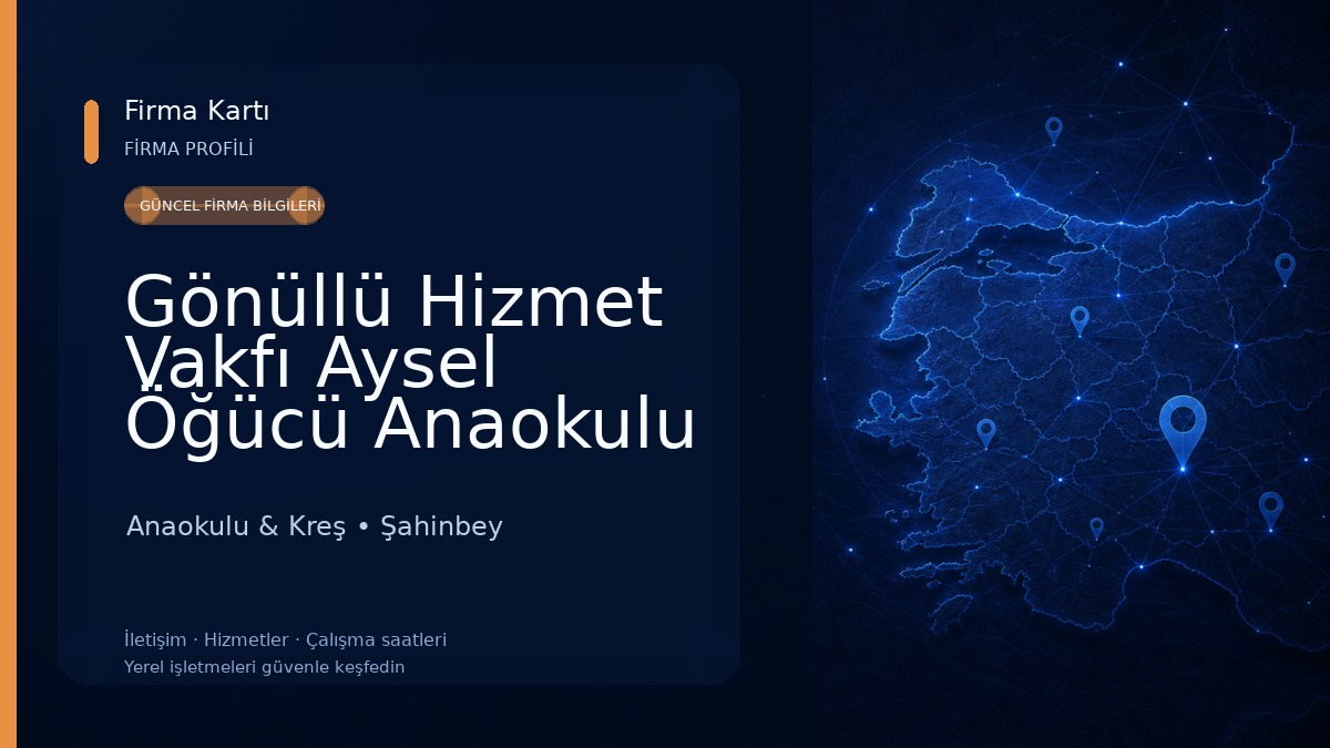 Gönüllü Hizmet Vakfı Aysel Öğücü Anaokulu Anaokulu & Kreş