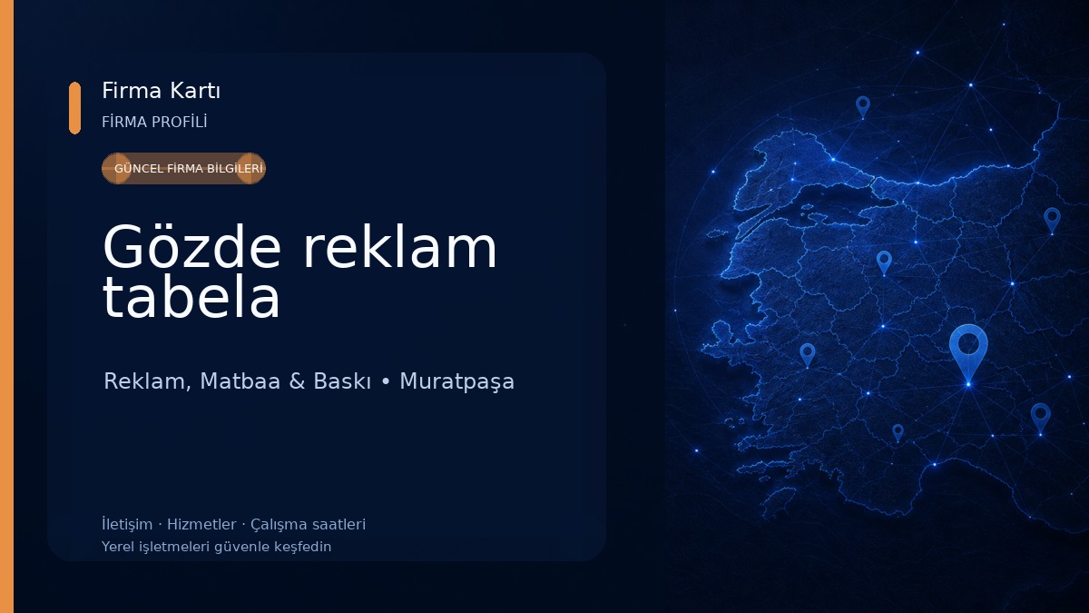 Gözde reklam tabela Reklam, Matbaa & Baskı