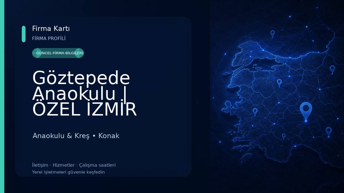 Göztepede Anaokulu | ÖZEL İZMİR GÖZTEPE ÇOCUK EVİ Anaokulu & Kreş