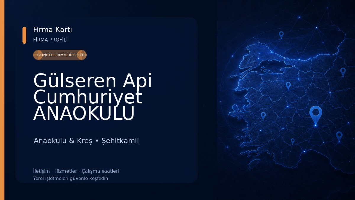 Gülseren Api Cumhuriyet ANAOKULU Anaokulu & Kreş